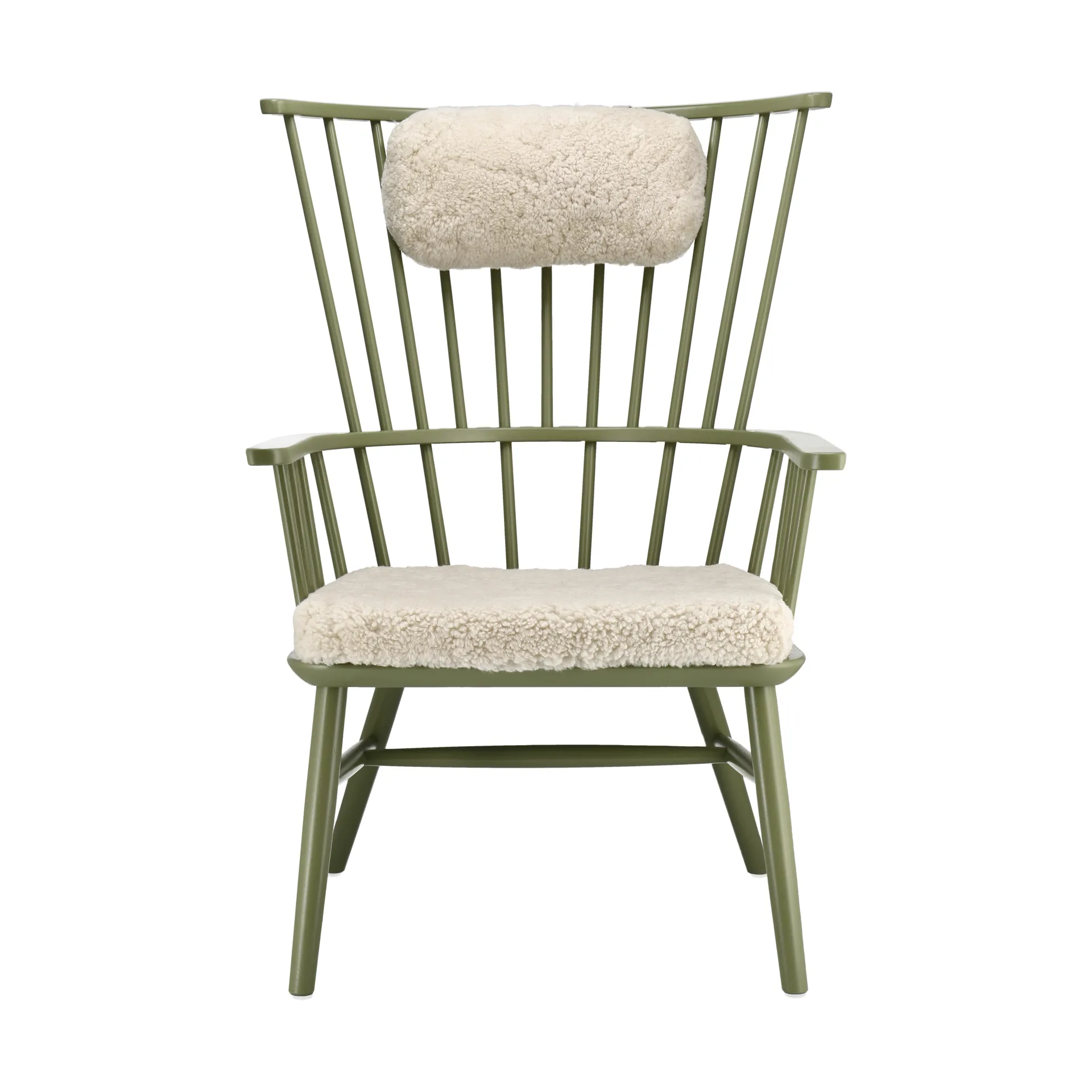 Fauteuil coussin & coussin pour le cou Henriette Olive vert-Moonlight,  Stolab