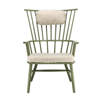 Fauteuil coussin & coussin pour le cou Henriette Olive vert-Moonlight - Stolab