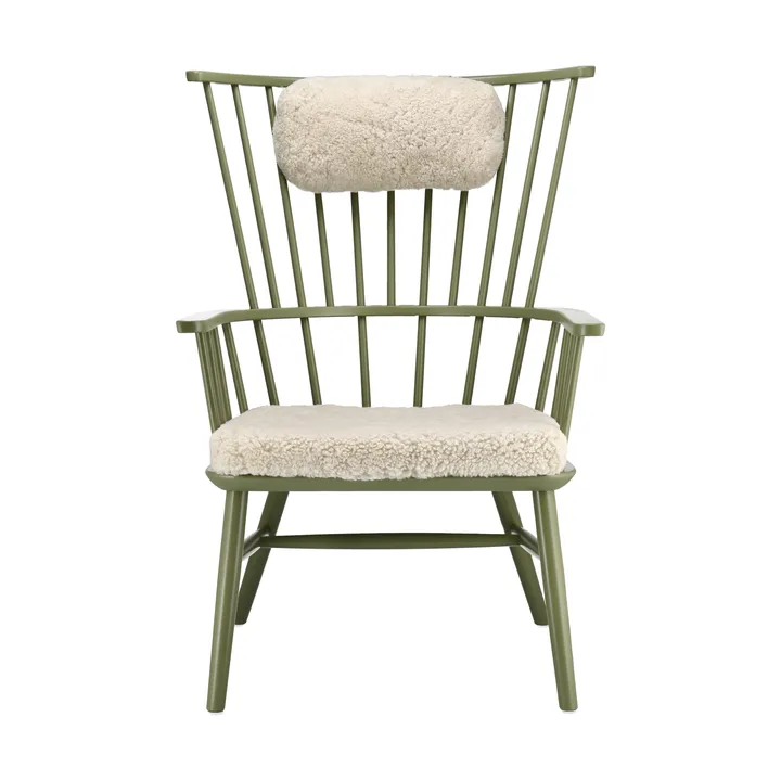 Fauteuil coussin & coussin pour le cou Henriette Olive vert-Moonlight - Stolab