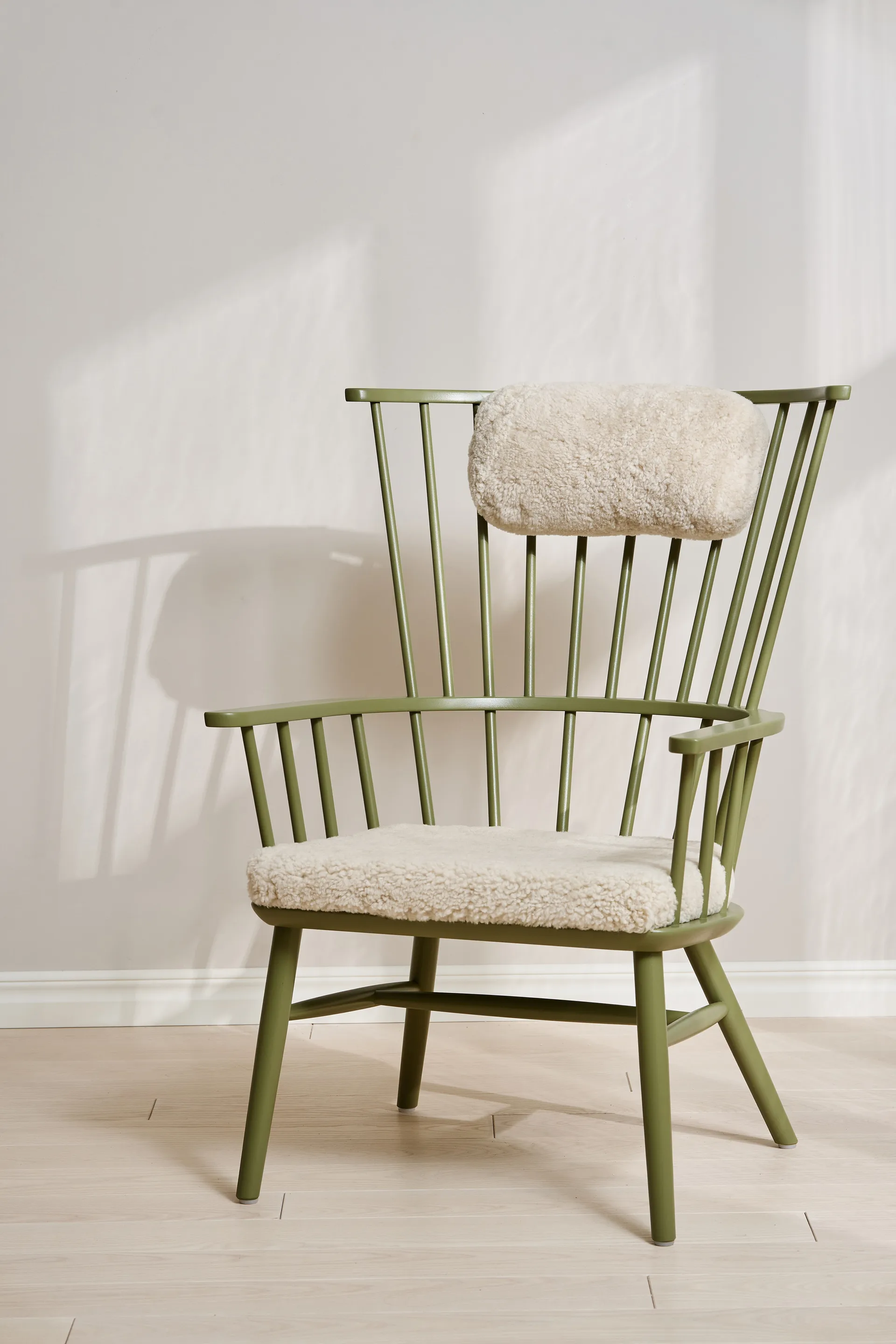 Fauteuil coussin & coussin pour le cou Henriette Olive vert-Moonlight,  Stolab
