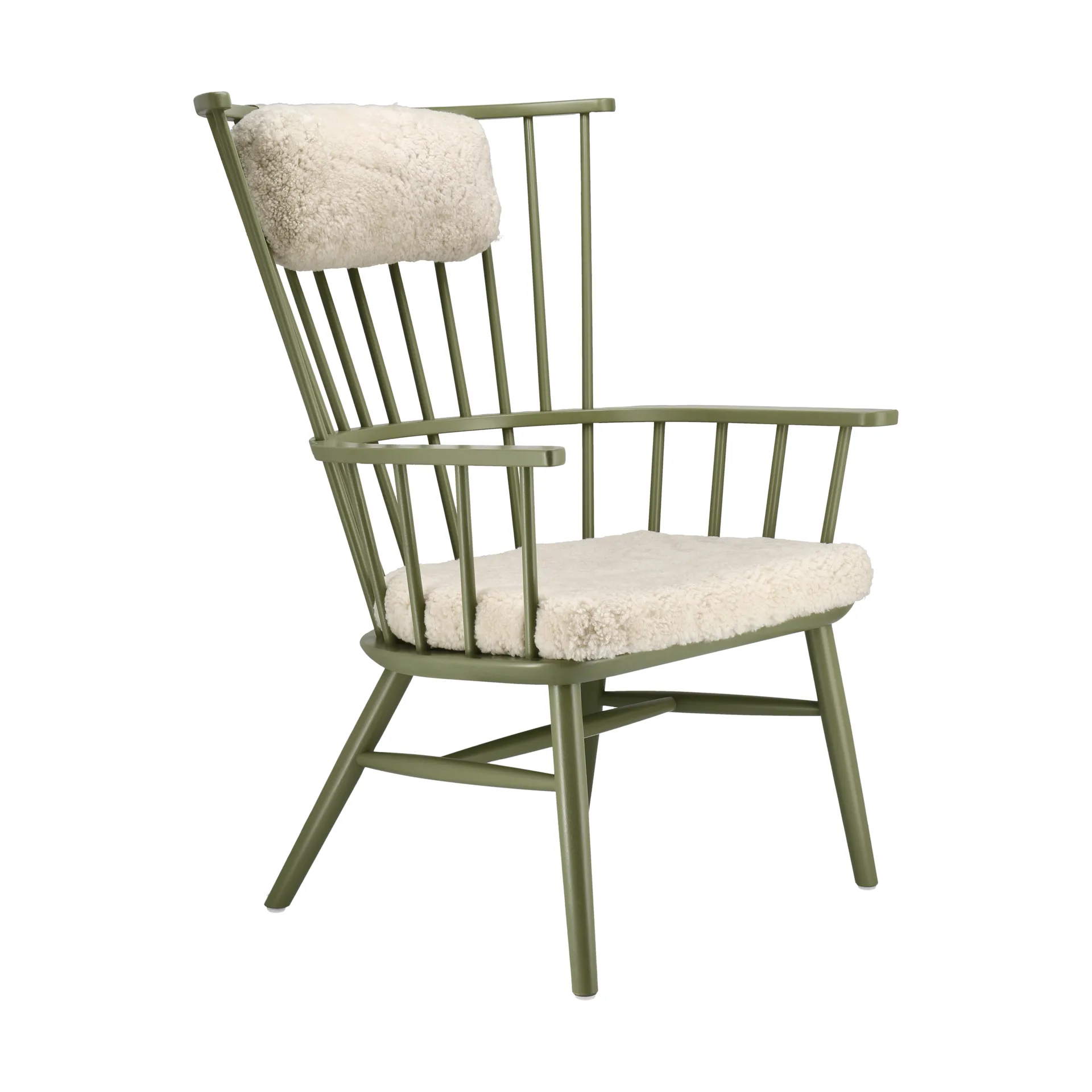 Fauteuil coussin & coussin pour le cou Henriette Olive vert-Moonlight Stolab