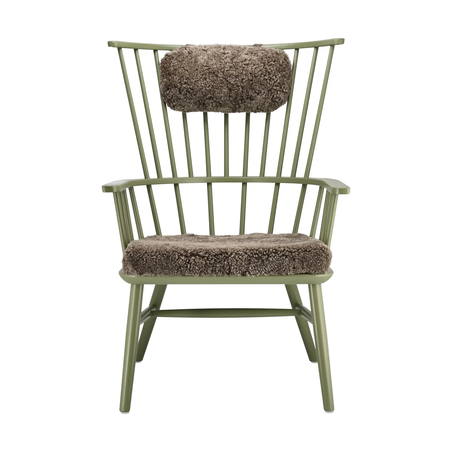 Fauteuil coussin & coussin pour le cou Henriette Olive vert-Sahara,  Stolab