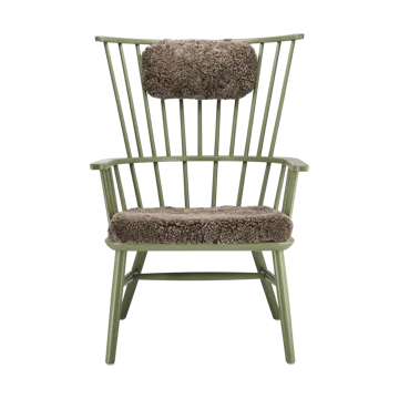 Fauteuil coussin & coussin pour le cou Henriette Olive vert-Sahara - Stolab