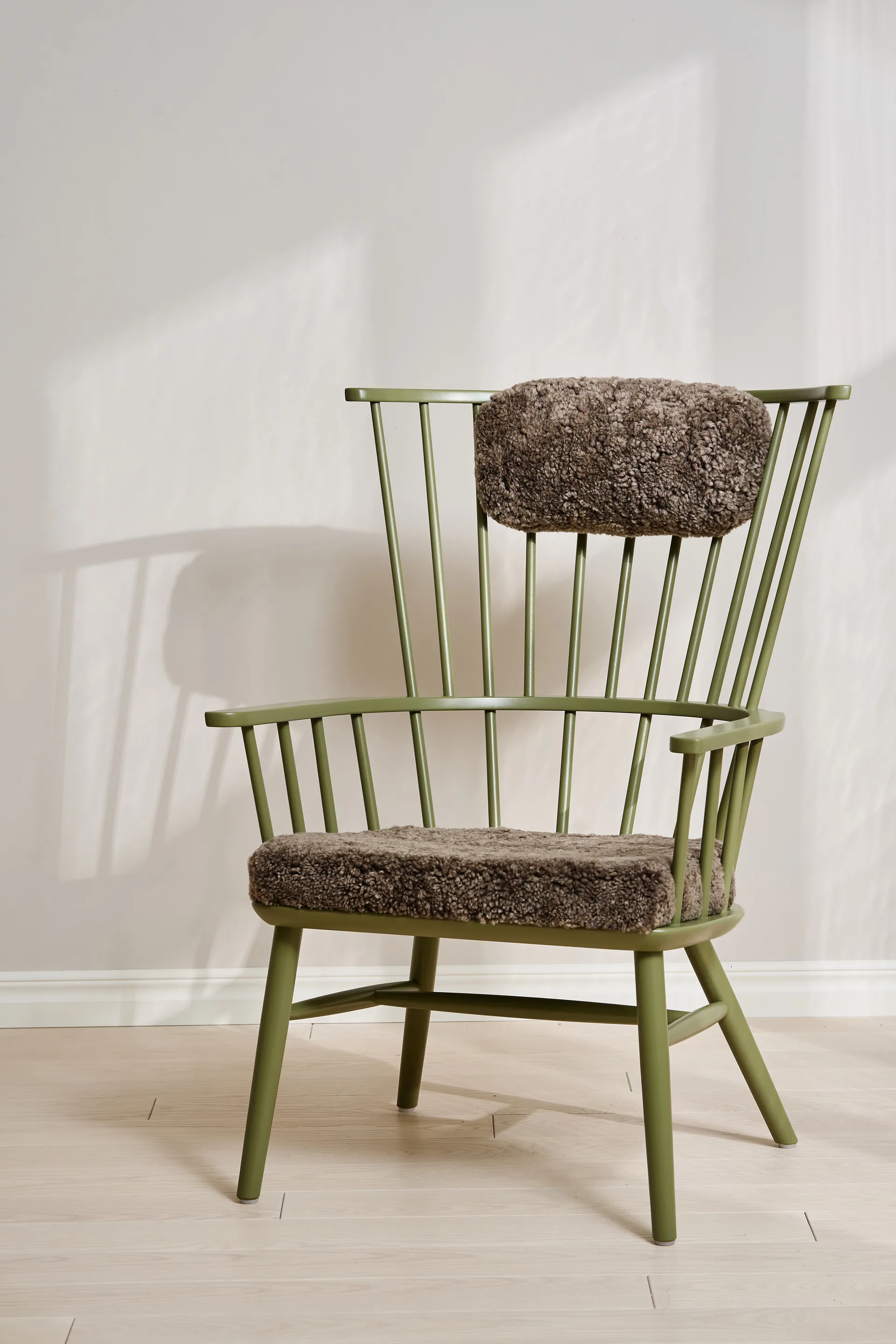 Fauteuil coussin & coussin pour le cou Henriette Olive vert-Sahara,  Stolab