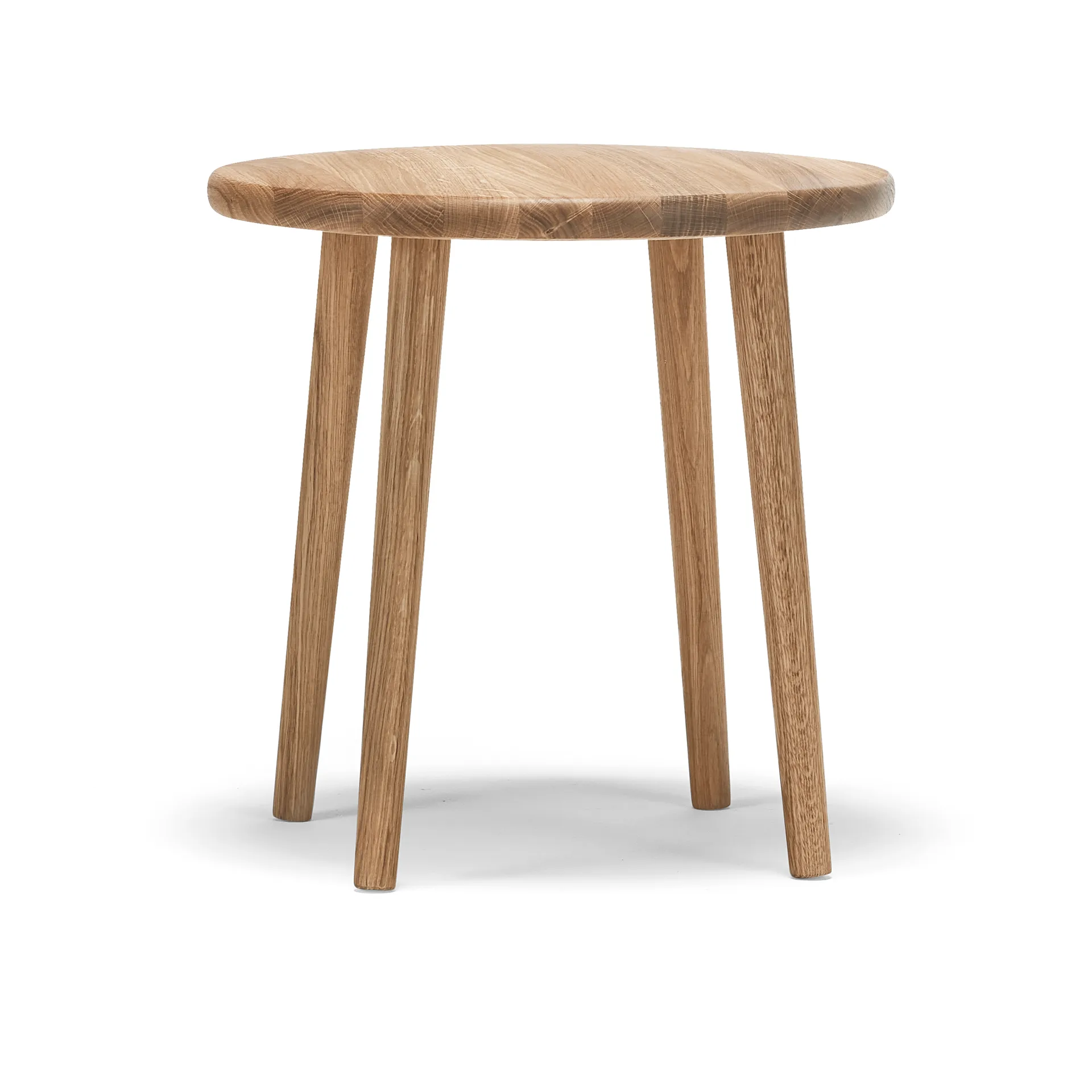 Stolab Miss Button tabouret rond Chêne huilé naturel, bas, Ø44x45 cm