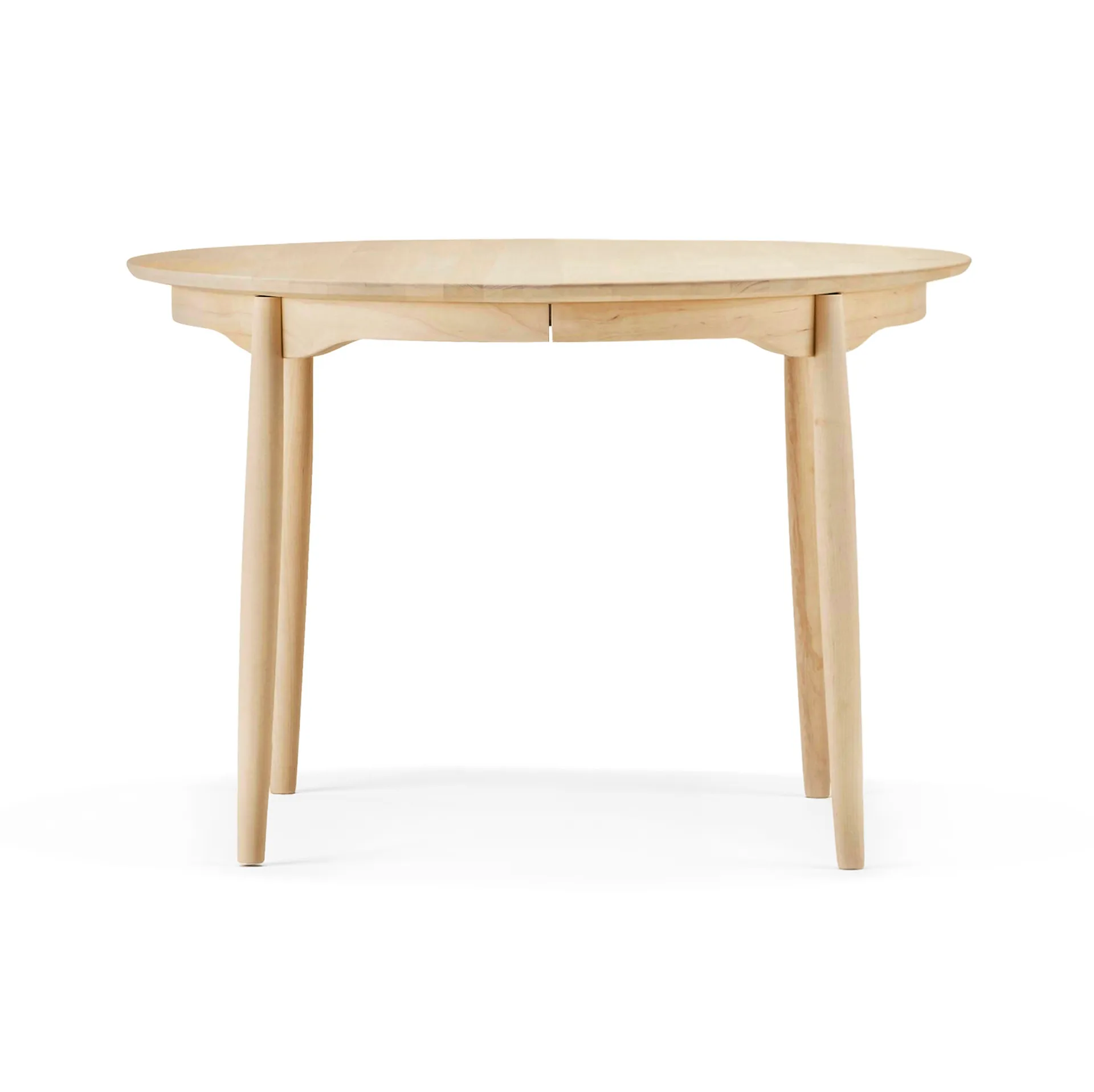 Table à manger Carl plateau fixe Ø115 cm, Bouleau huilé naturel Stolab