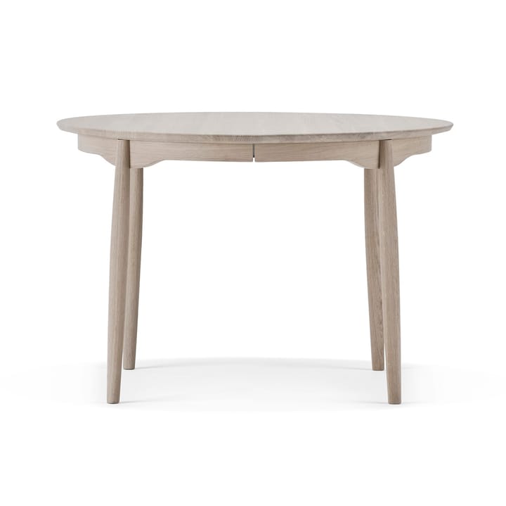 Table à manger Carl plateau fixe Ø115 cm - Chêne huilé blanc - Stolab