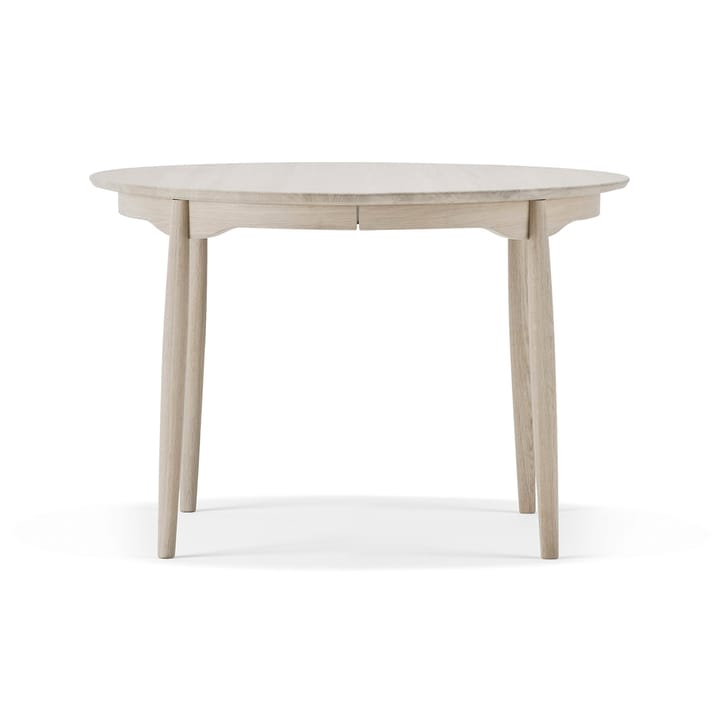 Table à manger Carl plateau fixe Ø115 cm - chêne laqué mat clair - Stolab