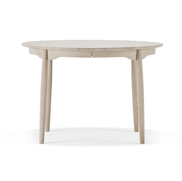 Table à manger divisible Carl Ø115 cm - Chêne laqué mat clair - Stolab