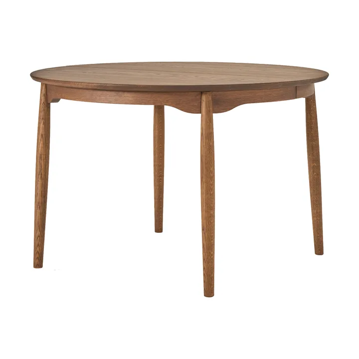 Table à manger divisible Carl Ø115 cm - Chocolat brown huile Édition Spéciale (chêne), Ø115 cm - Stolab