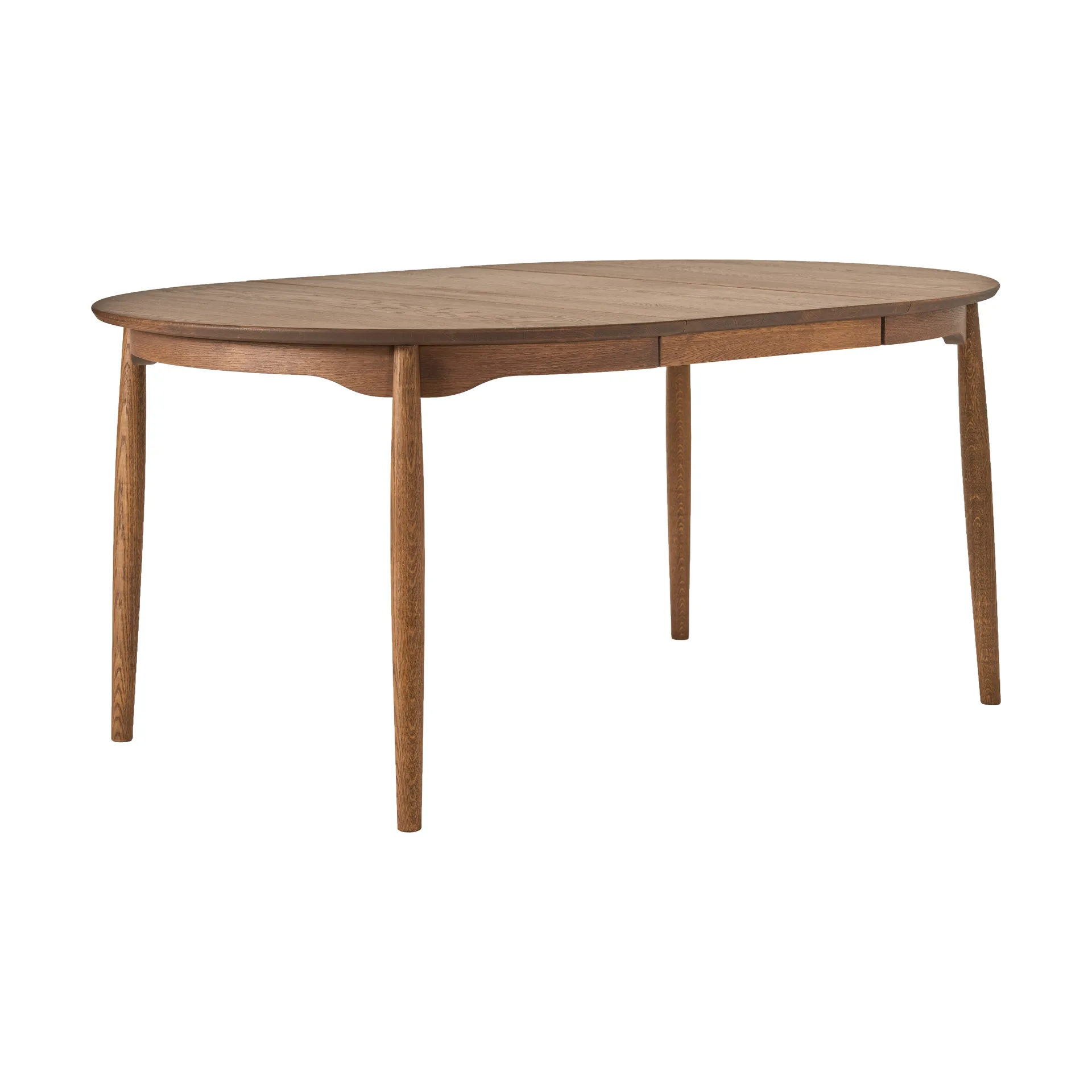 Table à manger divisible Carl Ø115 cm, Chocolat brown huile Édition Spéciale (chêne), Ø115 cm Stolab