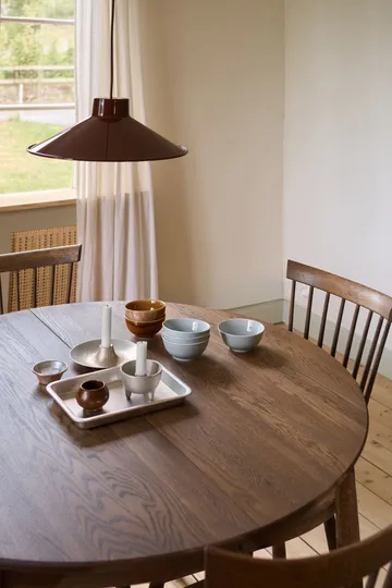 Table à manger divisible Carl Ø115 cm - Chocolat brown huile Édition Spéciale (chêne), Ø115 cm - Stolab