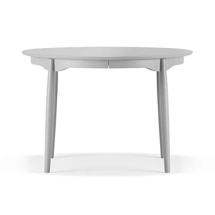 Table à manger divisible Carl - Bouleau gris clair 51, Ø115 cm - Stolab