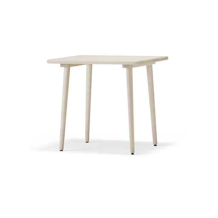Table à manger Miss Tailor 90x90x73 cm - bouleau laqué mat clair - Stolab