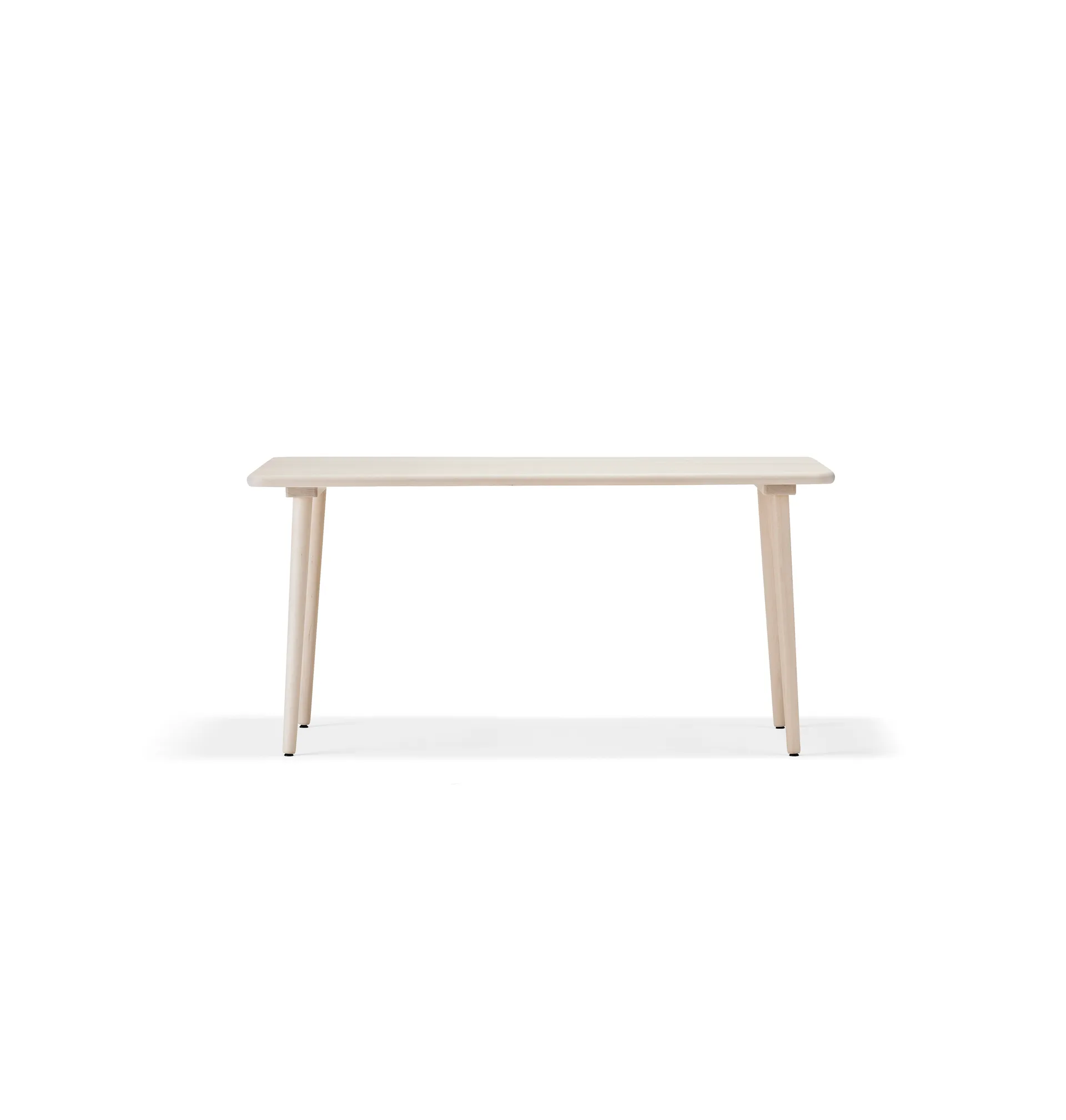 Stolab Table à manger Miss Tailor bouleau laqué mat clair-130x90 cm
