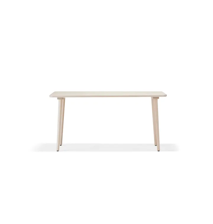 Table à manger Miss Tailor - bouleau laqué mat clair-130x90 cm - Stolab