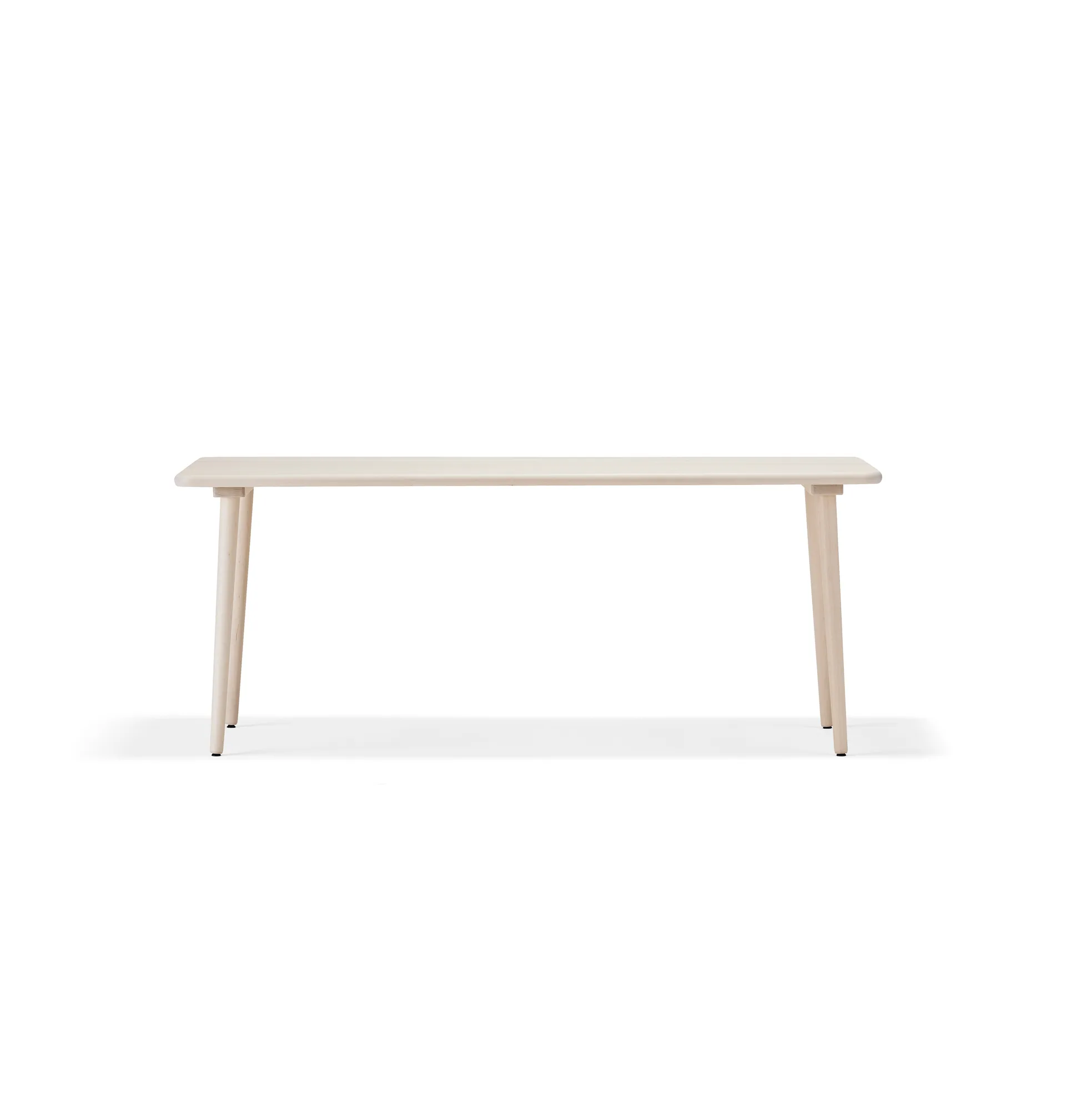 Stolab Table à manger Miss Tailor bouleau laqué mat clair-180x90 cm