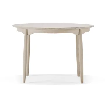 Table à manger séparable Carl - Chêne clair verni mat, Ø115 cm - Stolab