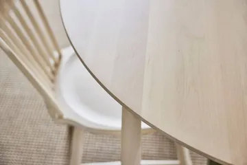 Table à manger séparable Carl - Chêne clair verni mat, Ø115 cm - Stolab