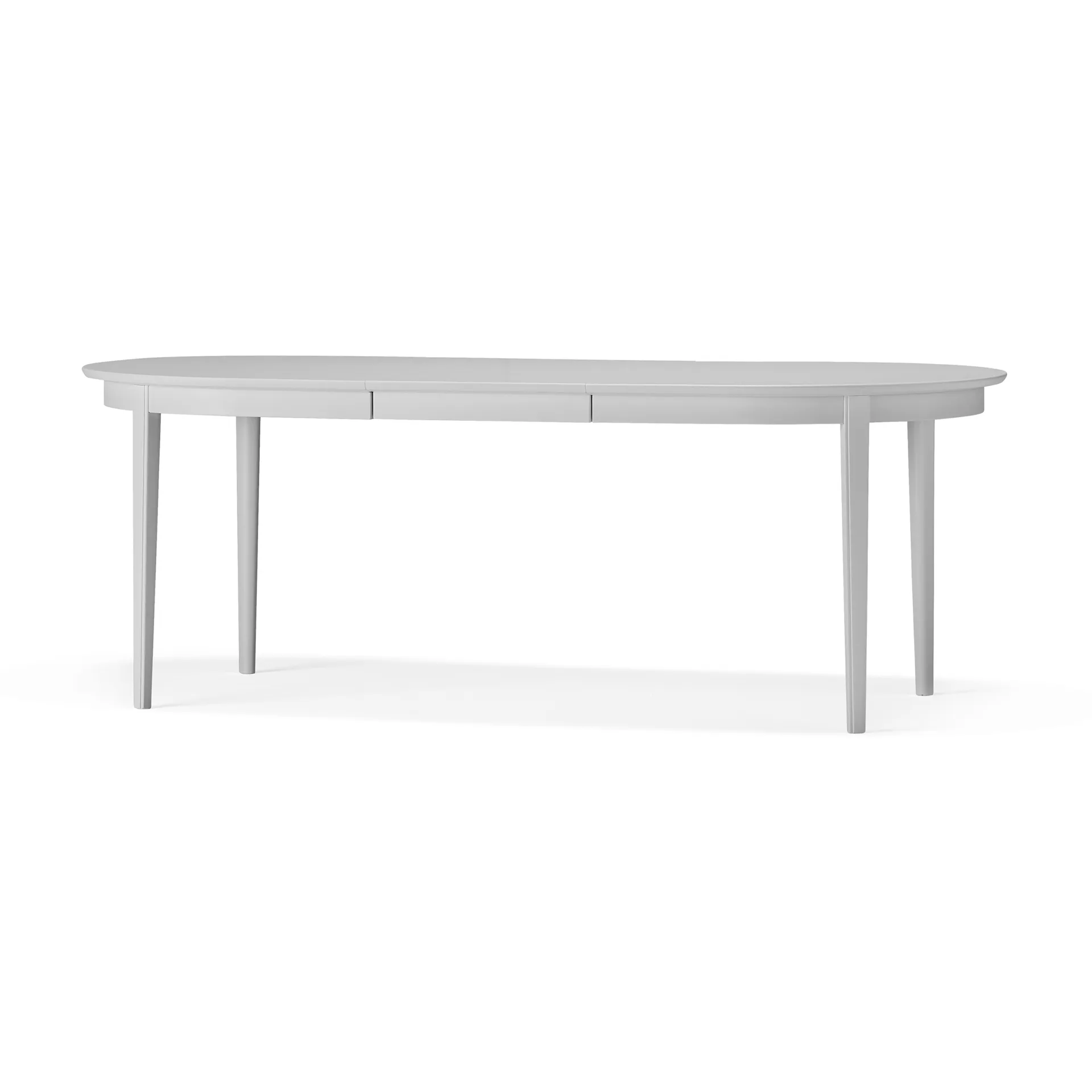 Table à manger Vardags 160x100 cm, Bouleau gris clair 51, 1 rallonge Stolab