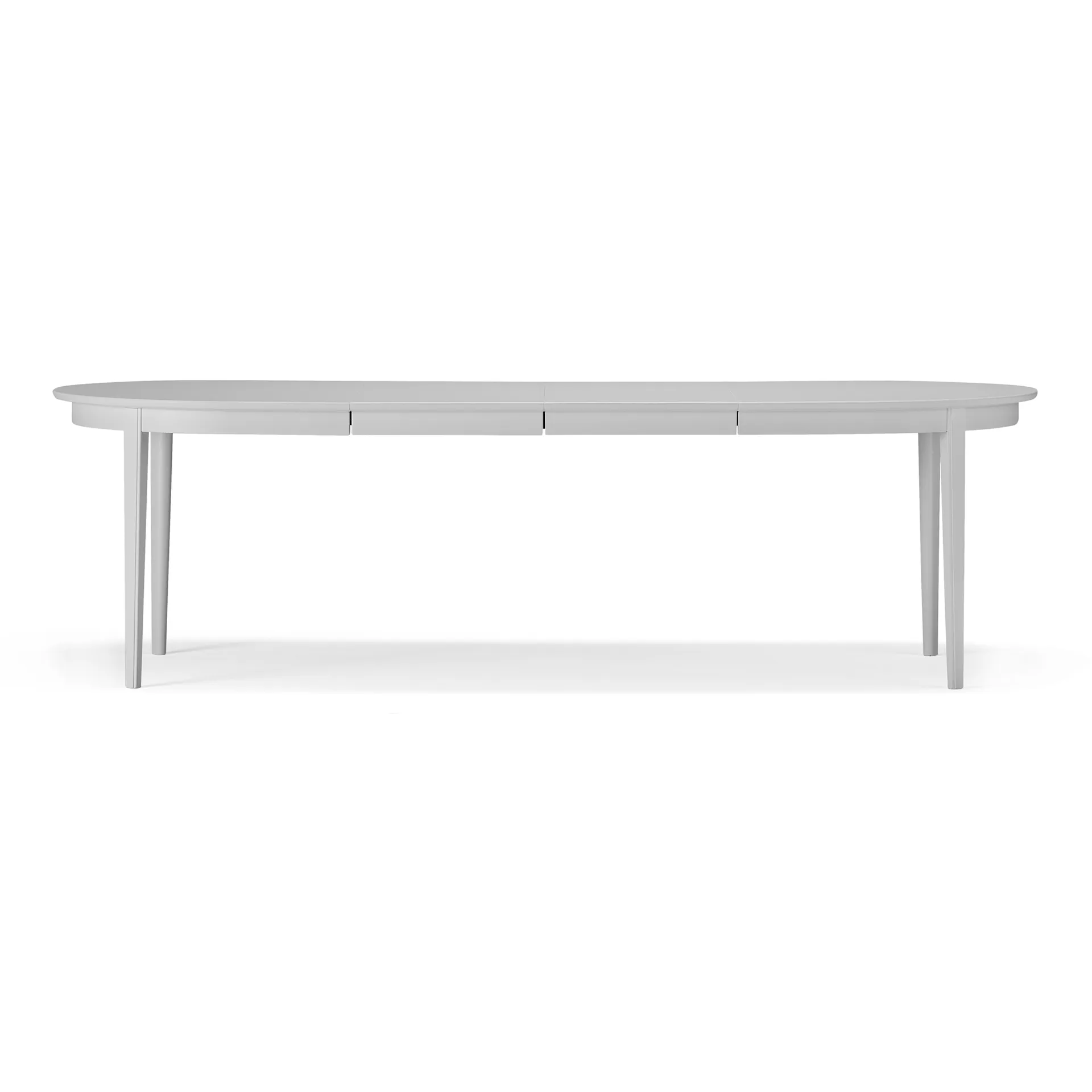 Table à manger Vardags 160x100 cm, Bouleau gris clair 51, 2 rallonges Stolab