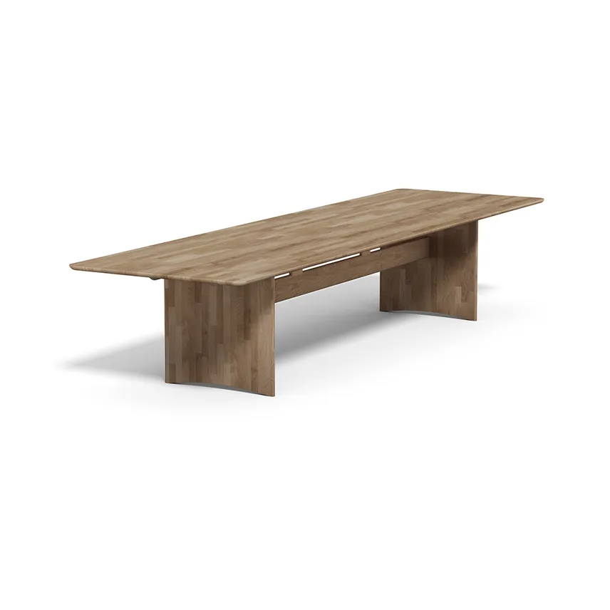 Table Alt 110x385 cm en chêne, Huile naturelle Stolab