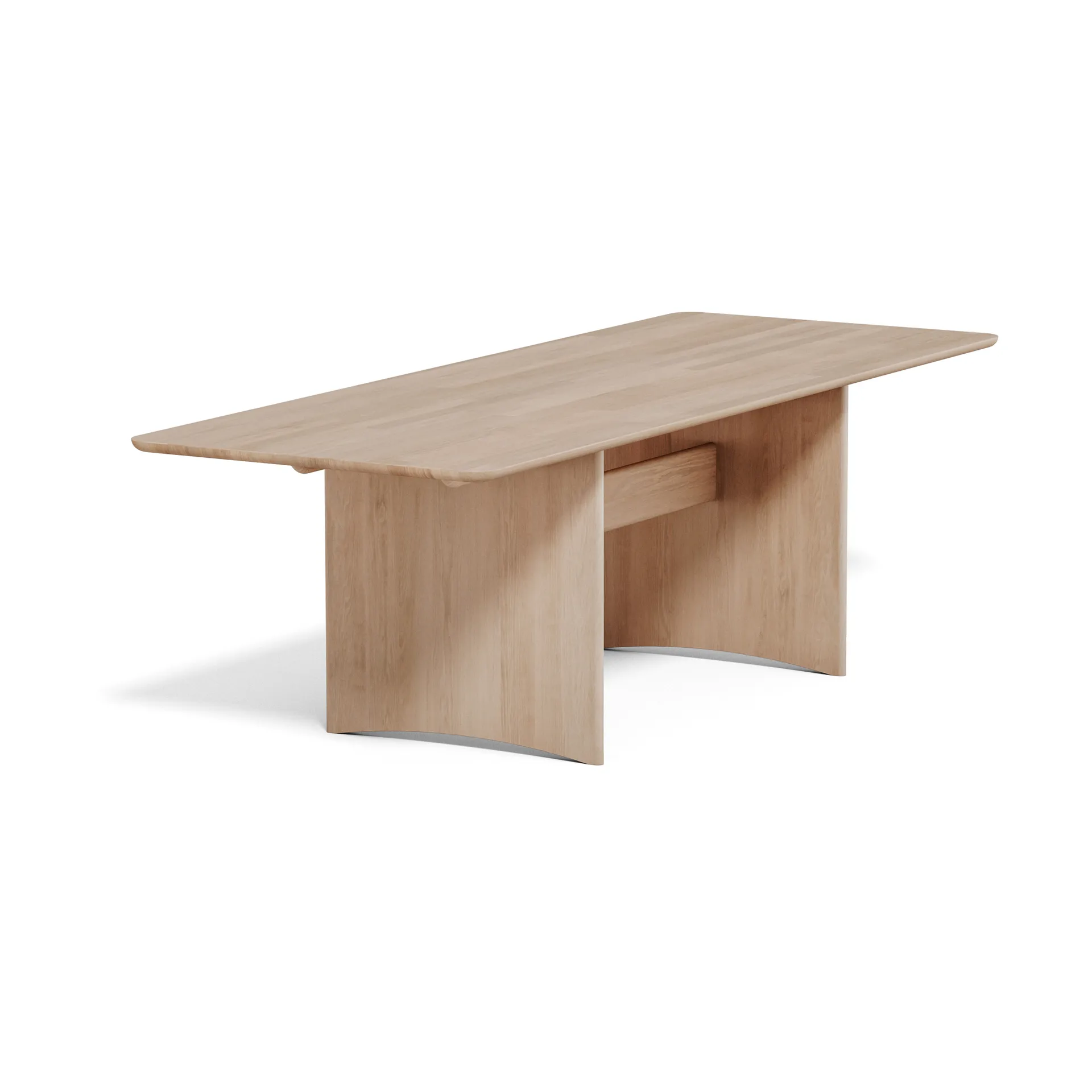 Table Alt 90x245 cm en chêne, Vernis mat clair Stolab