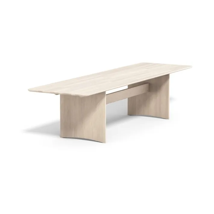 Table Alt 90x320 cm en bouleau, Vernis mat clair Stolab