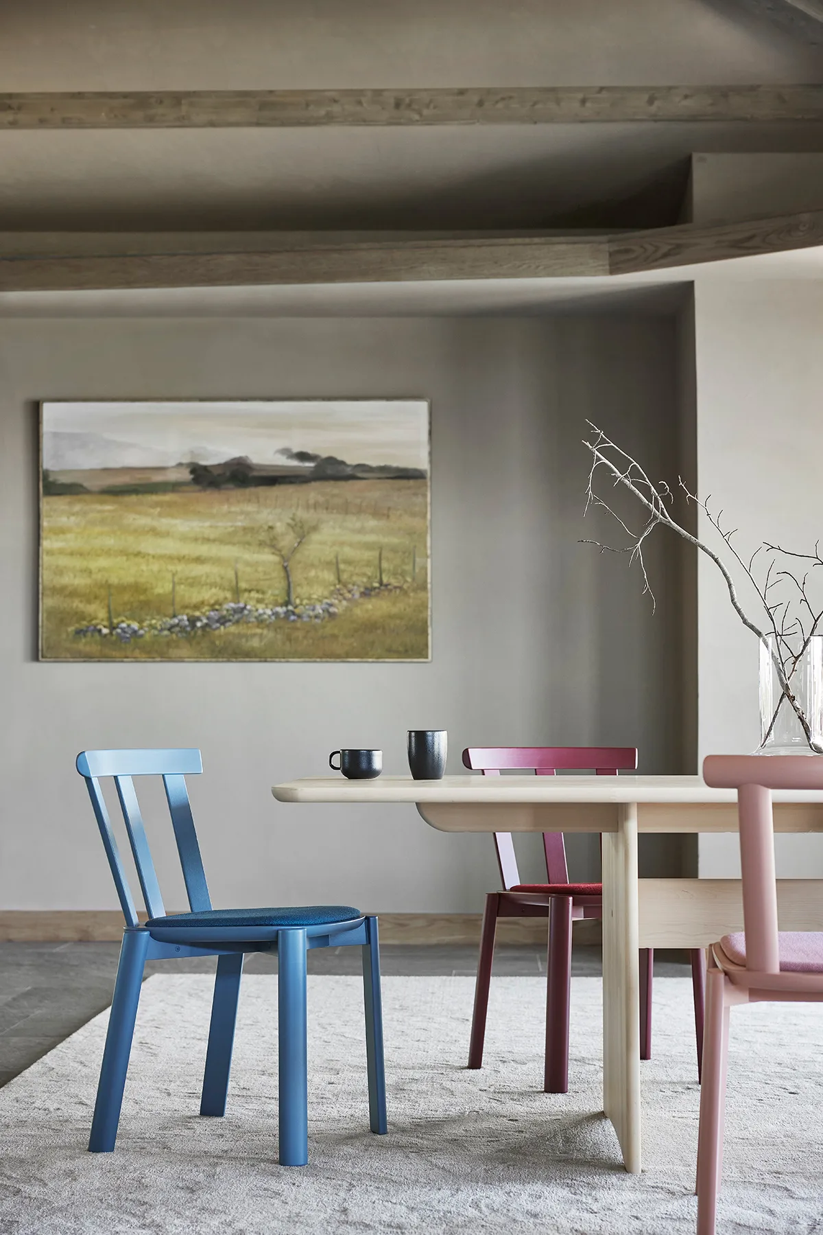 Table Alt 90x320 cm en bouleau, Vernis mat clair Stolab