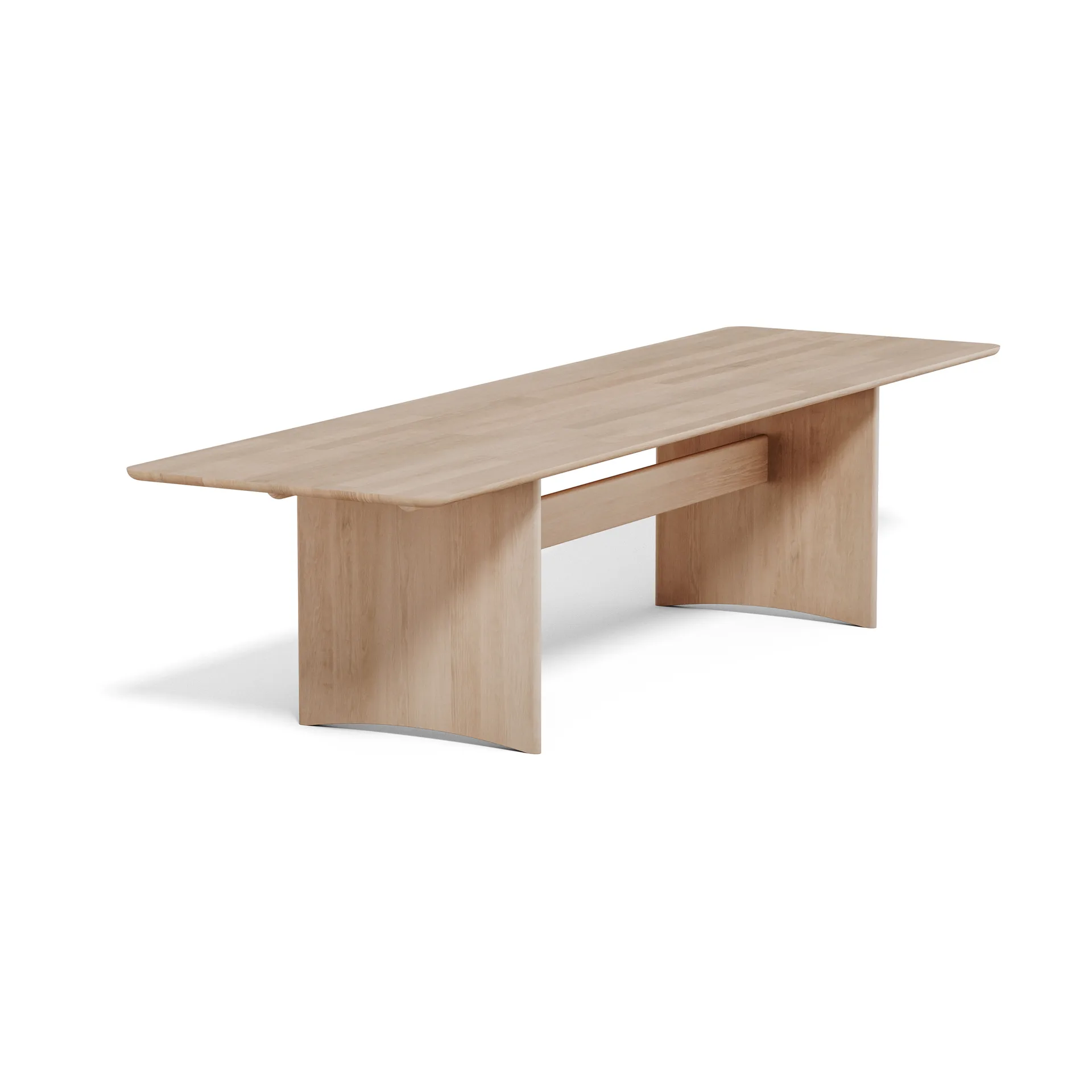 Table Alt 90x320 cm en chêne, Vernis mat clair Stolab