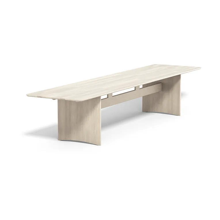 Table Alt 90x385 cm en bouleau, Vernis mat clair Stolab