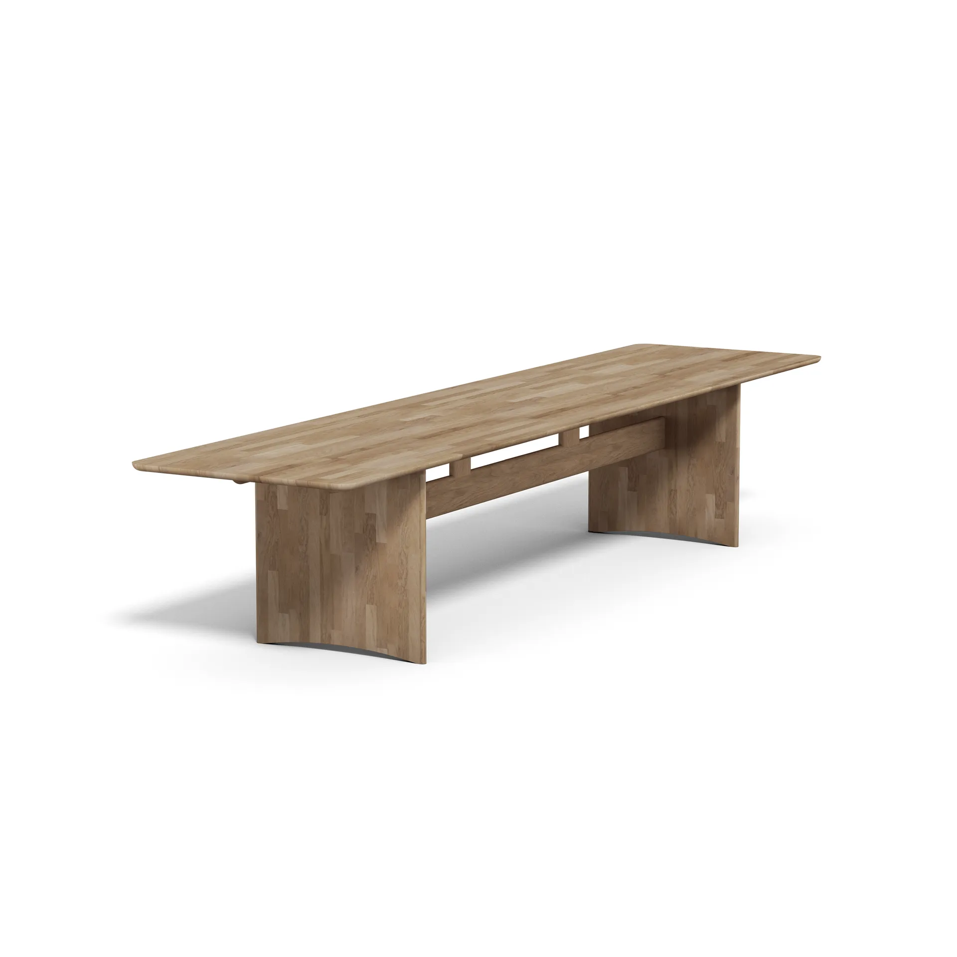 Table Alt 90x385 cm en chêne, Huile naturelle Stolab