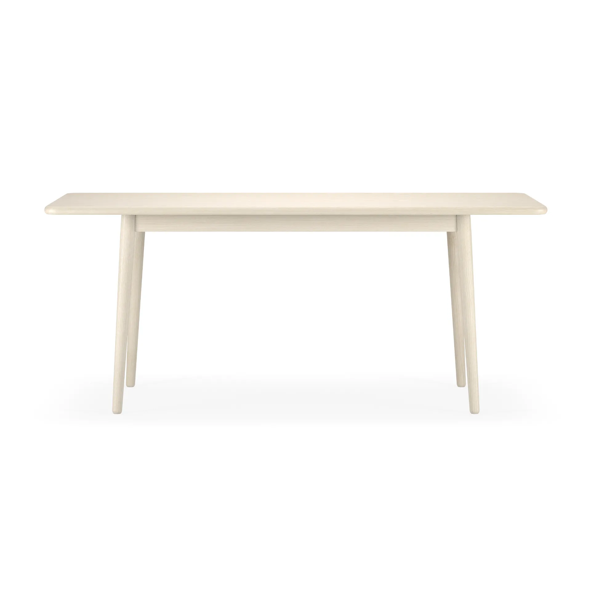 Table Miss Holly 175x82 cm, bouleau huilé blanc, pas séparable Stolab