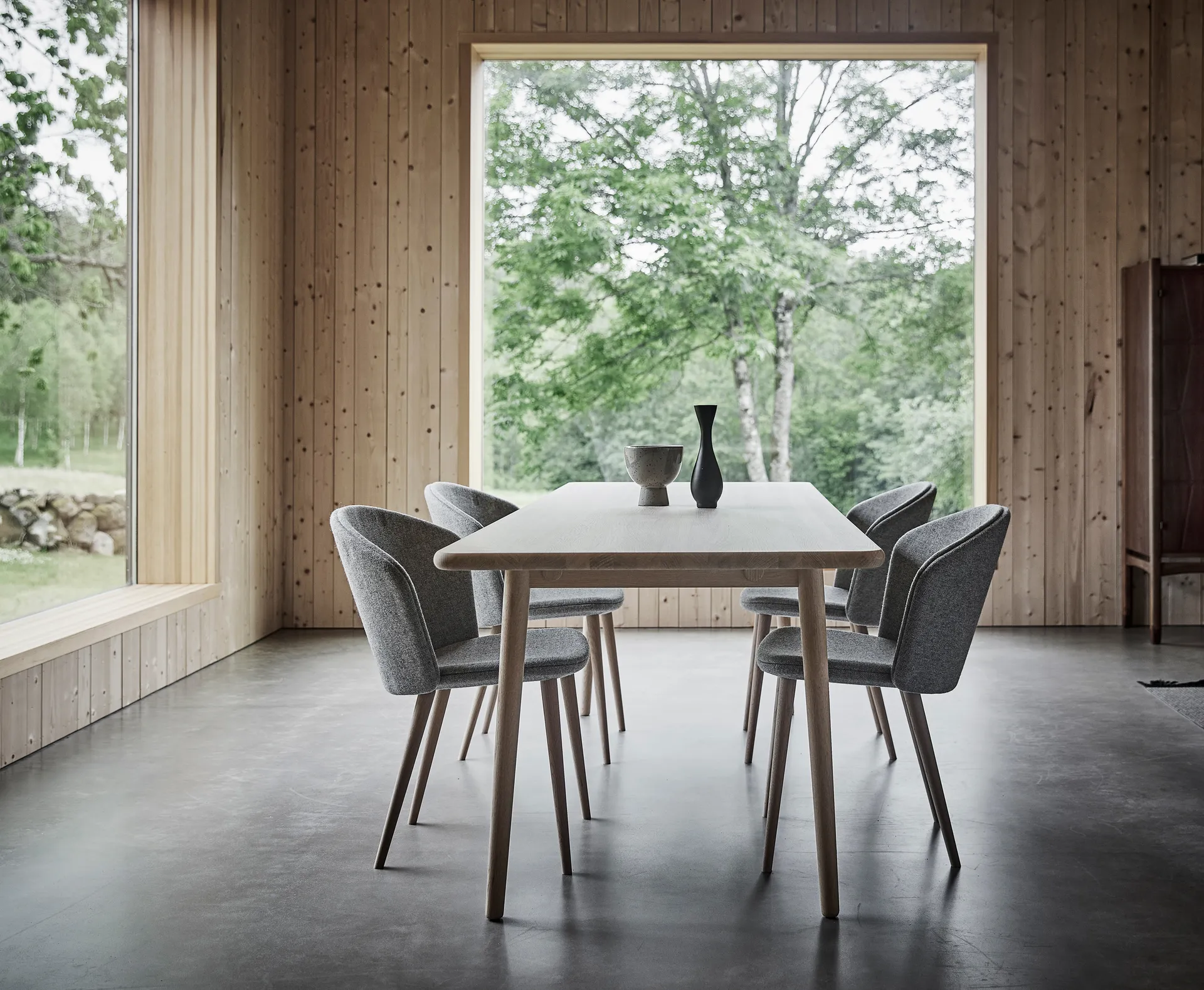 Table Miss Holly 235x100 cm, Bouleau huilé blanc Stolab