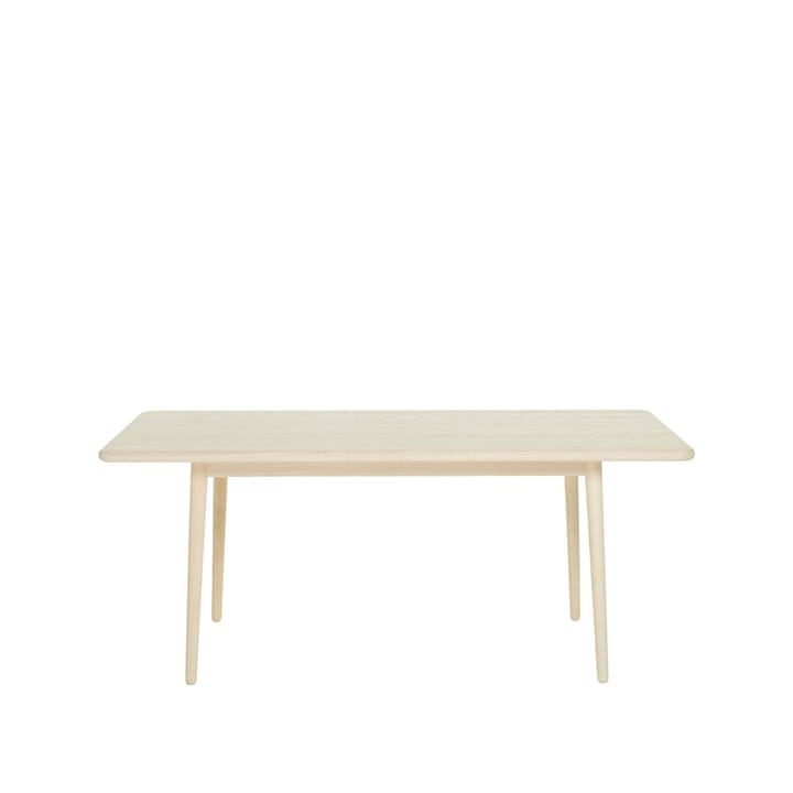Table Miss Holly 235x100 cm - bouleau laqué mat clair, 2 rallonges - Stolab