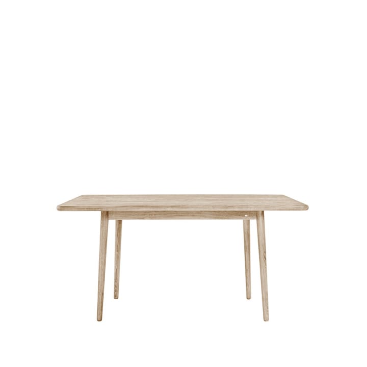 Table Miss Holly 235x100 cm - chêne huilé blanc, 1 rallonge - Stolab