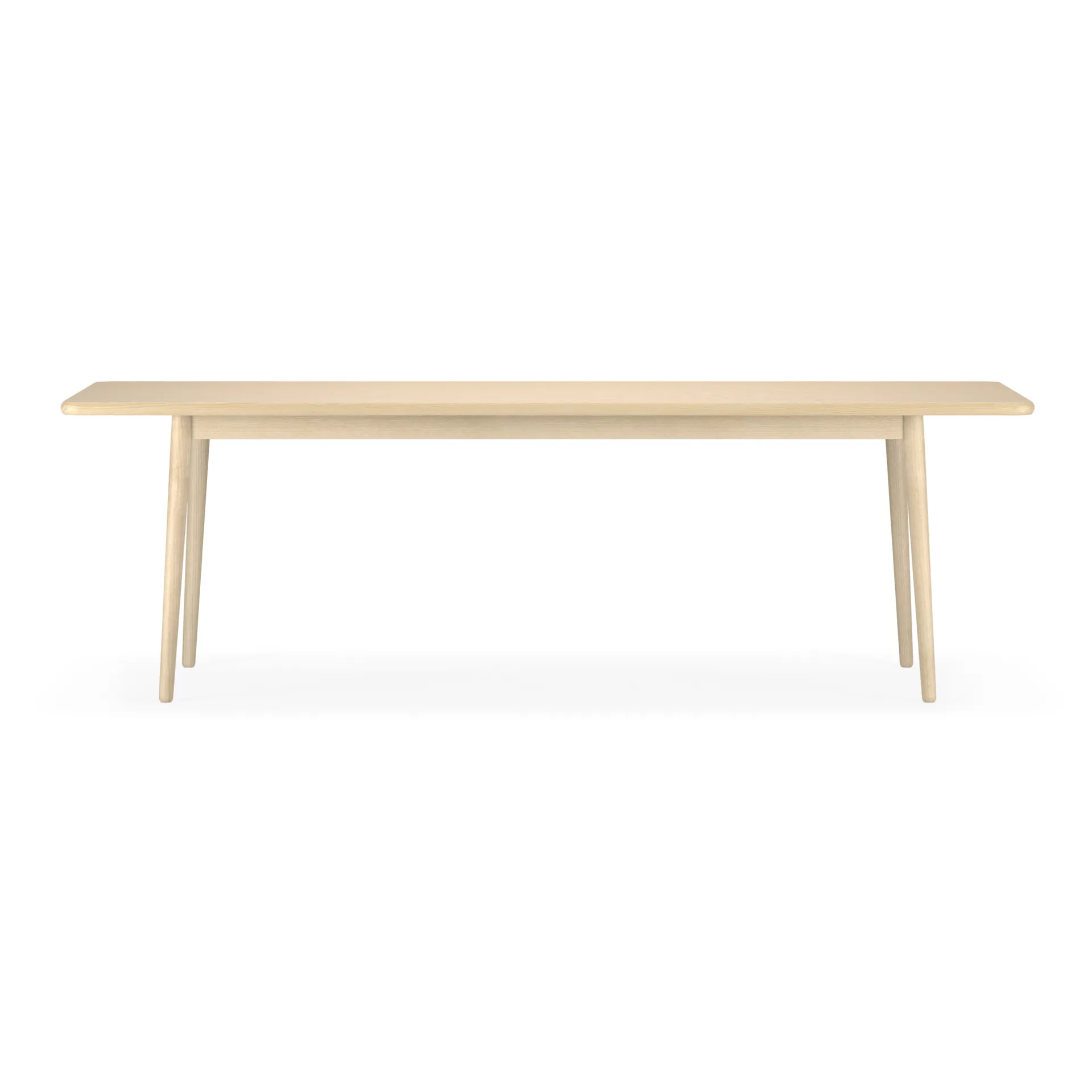 Table Miss Holly 235x82 + 2 rallonges 2x50 cm, Bouleau huilé naturel Stolab