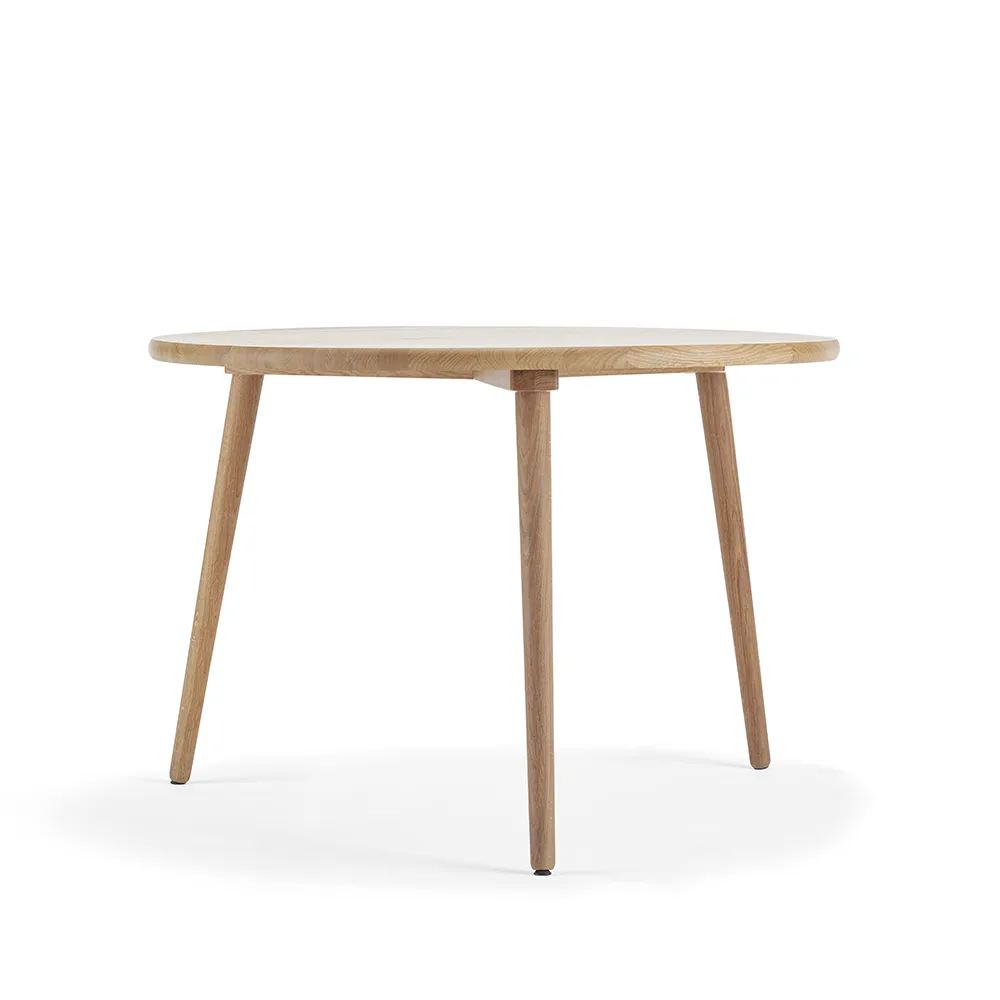 Table Miss Tailor Ø90 cm, chêne huile naturel, plateau fixe Stolab