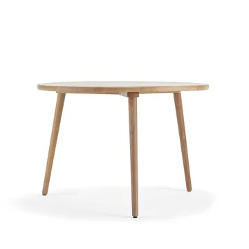 Table Miss Tailor Ø90 cm - chêne huile naturel, plateau fixe - Stolab