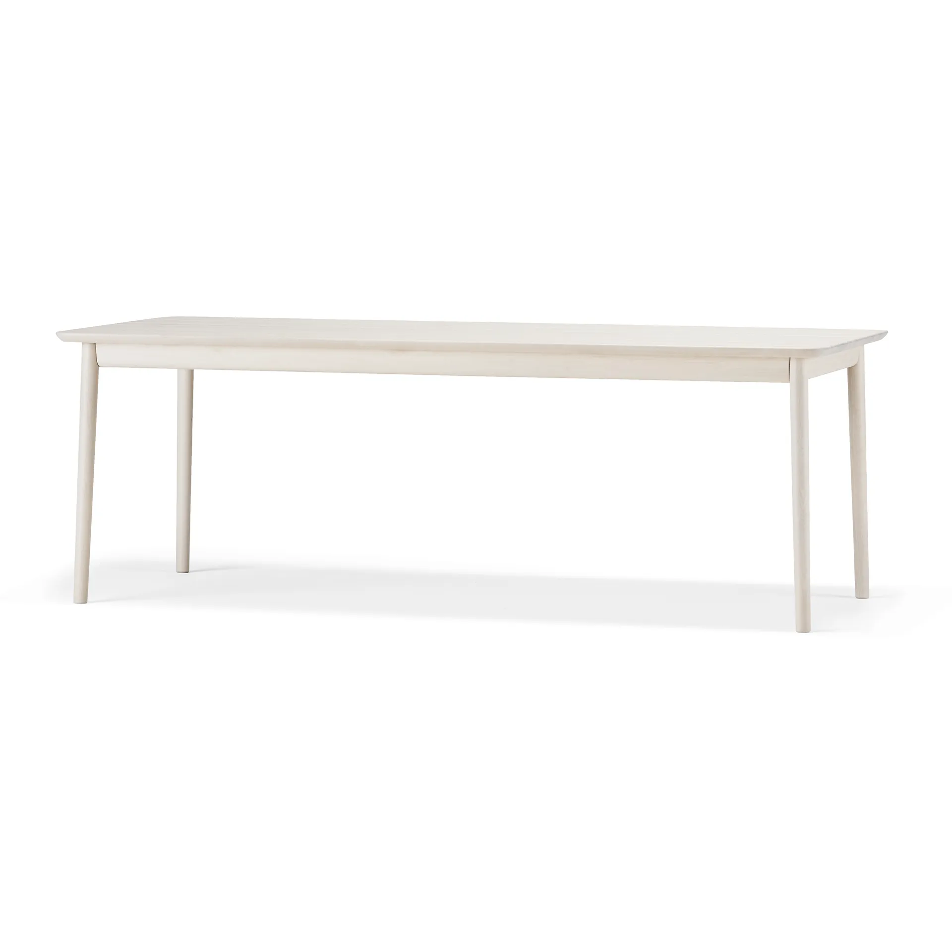 Table Prima Vista, Bouleau huilé blanc 120x90 cm huilé blanc + 1 rallonge Stolab