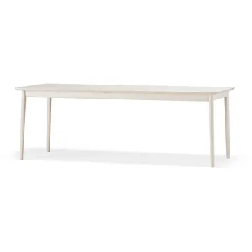 Table Prima Vista - Bouleau huilé blanc 120x90 cm huilé blanc + 1 rallonge - Stolab
