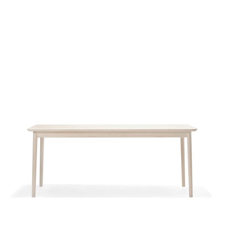 Table Prima Vista - bouleau laqué mat clair, 120 cm, 1 rallonge - Stolab