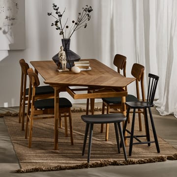 Table Prima Vista - chêne huilé naturel-120 cm-1 rallonge - Stolab