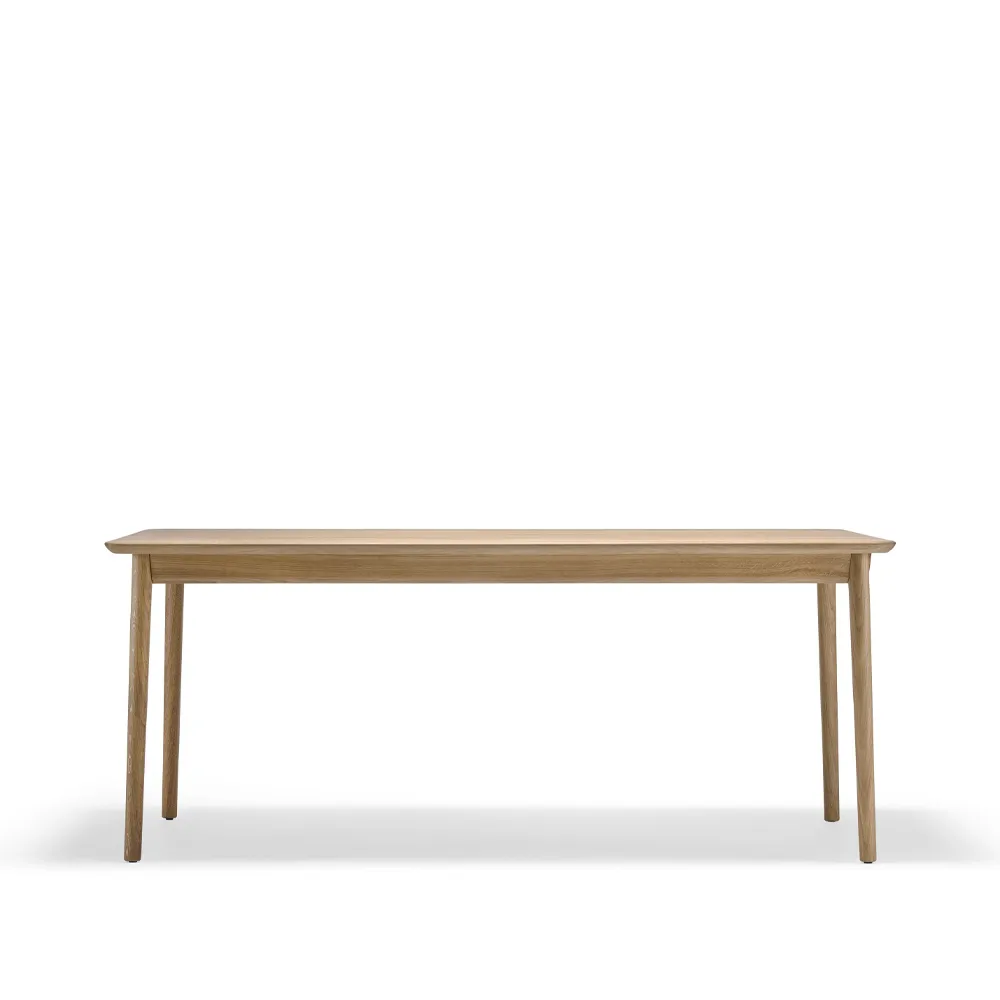 Table Prima Vista, chêne huilé naturel-180 cm-1 rallonge Stolab