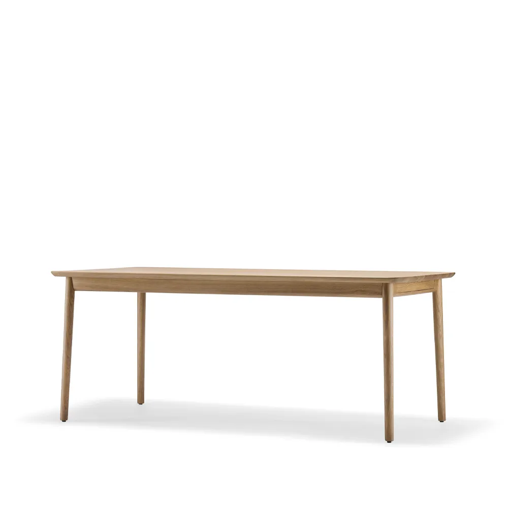 Table Prima Vista, chêne huilé naturel-180 cm-1 rallonge Stolab
