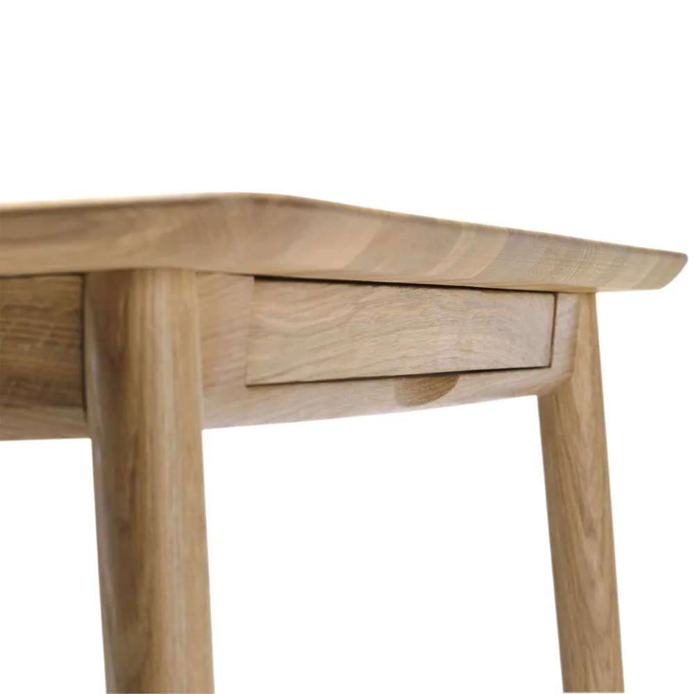 Table Prima Vista, chêne huilé naturel-180 cm-1 rallonge Stolab