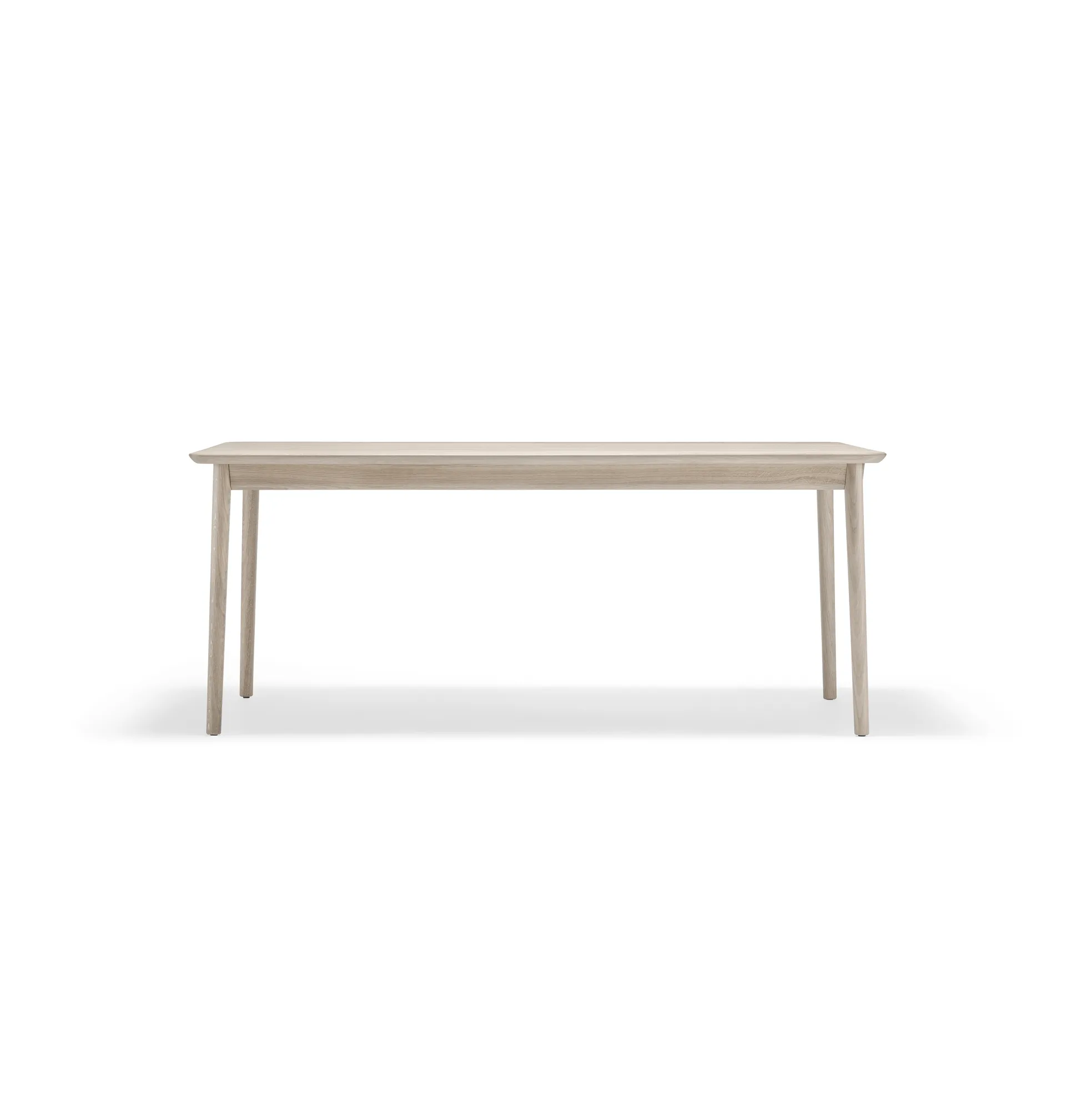 Table Prima Vista, Chêne laqué mat clair-180 cm-1 rallonge Stolab