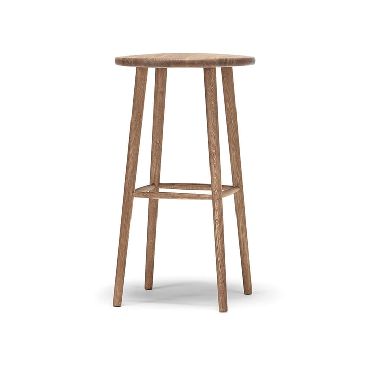 Tabouret de bar Miss Button - chêne huilé naturel, haut - Stolab