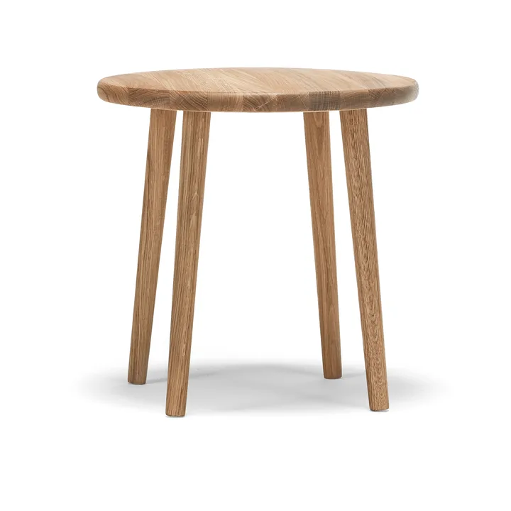 Tabouret Miss Button - chêne huilé naturel, bas - Stolab