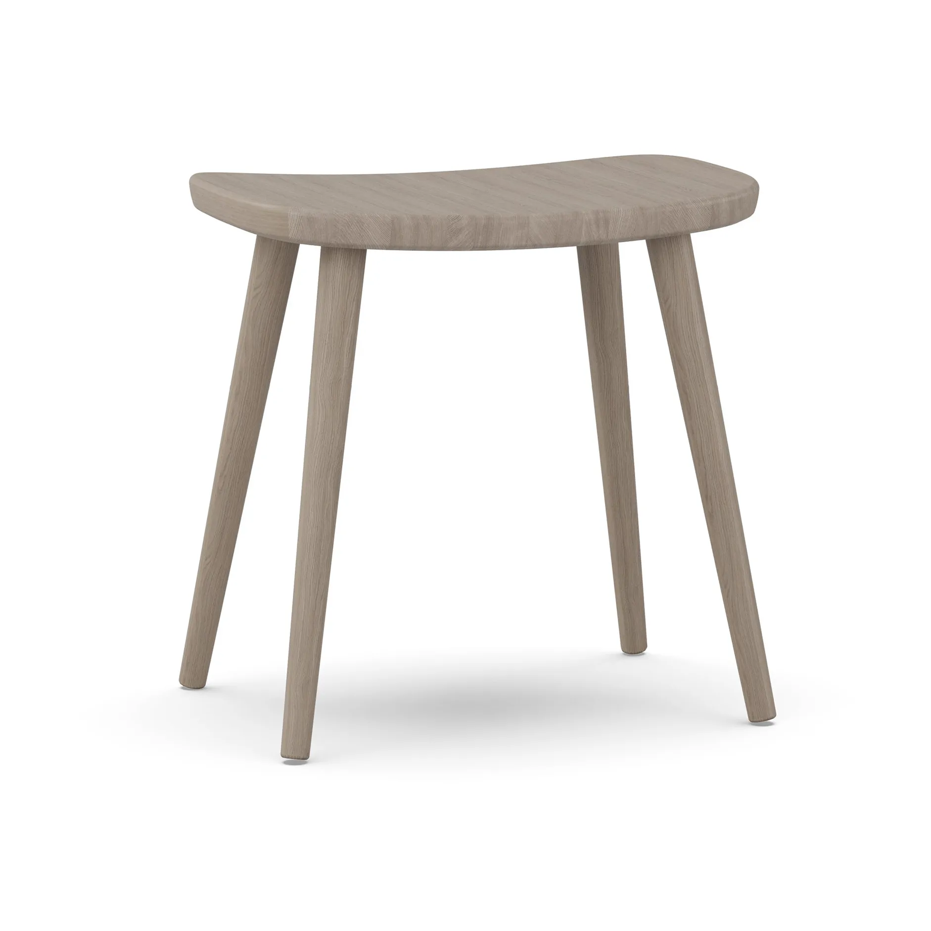 Tabouret Palle chêne, Huile blanche Stolab